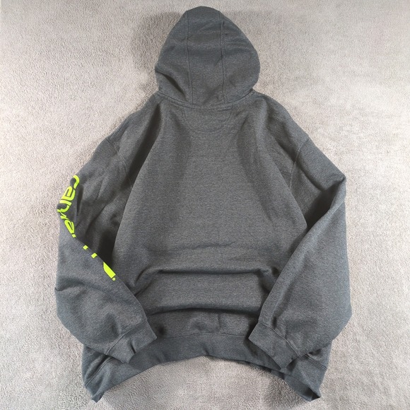 Carhartt Men's Gray Loose Fit Heavyweight Full Zip Hoodie Sweatshirt 4XL - Picture 2 of 8